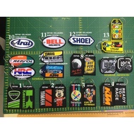 Key Chain Keychain Kain Sulam 9cmx5cm arai bell shoei KTM Glock yamaha honda HRC Kawasaki vr46 Benet