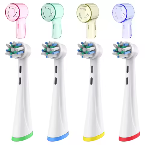 Replacement Brush Heads & Toothbrush Head Dustproof Cover Caps Compatible with Oral B iO 2/3/4/5/6/7