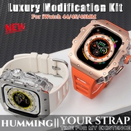Luxury RM Modification Kit Stainless Steel Case Crystal Button iWatch Sport Band For Apple Watch Ultra 2 49mm IWatch 9 8 7 6 45mm 44mm
