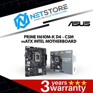 ASUS PRIME H610M-K D4-CSM MOTHERBOARD - 90MB1A10-M0UAYC