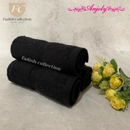 SALON TOWEL 34x80 BLACK - SALON TOWEL