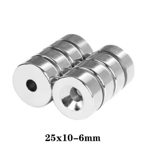 25x10-6mm Strong Neodymium Magnet Disc 25x6-5mm Circle Permanent Magnets 25X8-6 Round Countersunk Ma