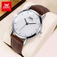 100% ของแท้ OPK นาฬิกา ผู้ชาย กัน น้ำ ของแท้ ใหม่ แฟชั่น ธุรกิจ เรียบง่าย สายหนังแท้ นาฬิกาควอตซ์ ปร