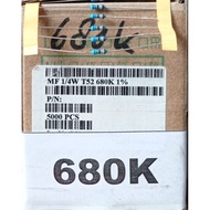 Metal Resistor 680K 1/4Watt MF 1/4W T52-680K-1% Taiwan Resistor
