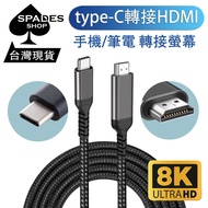 TYPEC To HDMI Adapter Video Tv Cable Screen Projector USB-C 4K 30HZ 60HZ 8K USB C to HDMI Adapter Ty
