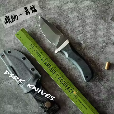 PSRK 59-60HRC YTL8 blade G10 handle fixed knife outdoor camping knife survival tool hunting tactical