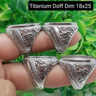 RING TITANIUM DOFFRing DIM 18X25 Cincin Titanium Anti Karat Cincin Lelaki