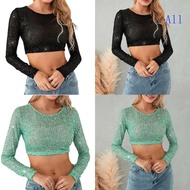 All Women's Glittering Sequin Top - Perfect for Clubbing & Parties
