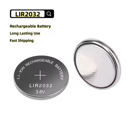 2-10PCS LIR2032 Rechargeable Battery 2032 Lithium charging Can Replace CR2032 for watches