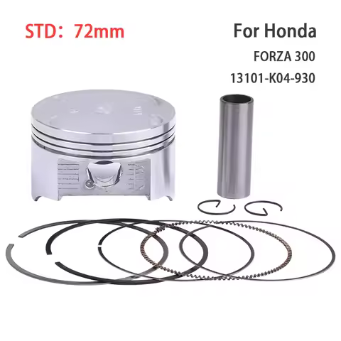 72mm Piston Rings Set For HONDA FORZA 300 NSS300AD NSS300D NSS300AG NSS300E NSS300G NSS300AH NSS300H
