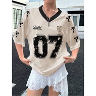 【Free Custom】Oversized American Ballet Style Sport Football Jersey Microfiber Women's Summer Casual 