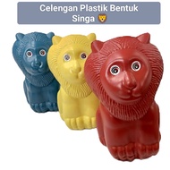 Celengan Plastik Bentuk SINGA Ukuran Besar Karakter Souvenir  Hadiah Celengan Lucu Bentuk Hewan