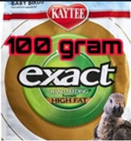 Kaytee exact / Nutribird A21 A19 / Tropican HAND FEEDING BABY BIRD 100g Repack/nestum burung/ high f