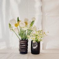 陶瓷手工 | 黑土不規則/花樽 直器皿 筆座