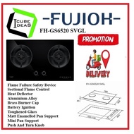 FUJIOH FH-GS6520 SVGL 2 BURNER GLASS BUILT-IN GAS HOB WITH SAFETY DEVICE