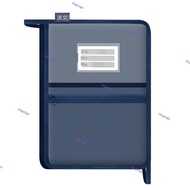 MARIER A4 File Folder, Mesh Large Capacity File Bag, Simple Transparent L-shape Transparent Pouch St