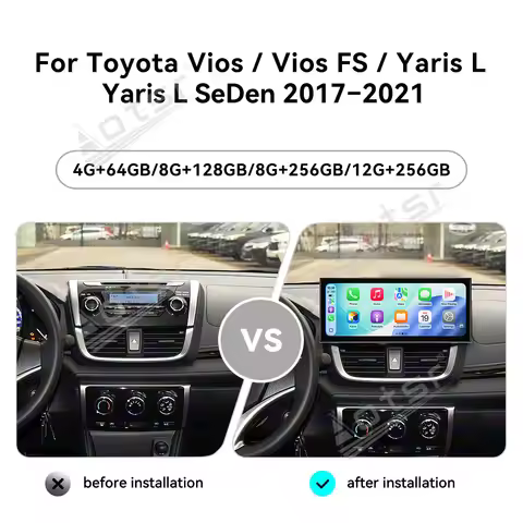 15.8'' Car Radio For Toyota Yaris L/Vios/Vios FS/Yaris L SeDen 2017-2021 Carplay GPS Navigation Mult
