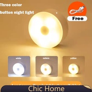 3 Color Table Lamp Atmosphere Lamp Bedside Lamp LED Night Light Battery Rechargeable Battery Bathroo
