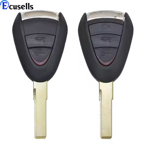 Replacement 2 Button / 3 Button Key Shell CASE For porsche Boxster/Cayman 911/997 Carrera and 911 Ta