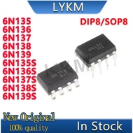 5PCS New 6N135 6N136 6N137 6N138 6N139 DIP 6N135S 6N136S 6N137S 6N138S 6N139S SOP photocoupler In St