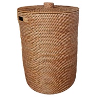 Laundry Basket Rattan / ตะกร้าผ้ามีฝาปิด