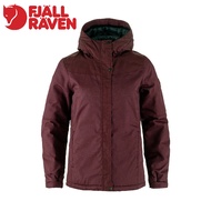 [Fjallraven Little Fox Female Stina Padded Jacket < Dark Grape Red >] F14500170/Warm Jacket/Hooded