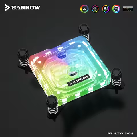 Barrow LTYK3-04I , For Intel Lga1700/1200/115x/x99/x299 CPU Water Blocks, Acrylic Microcutting Micro