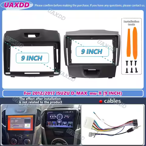 For 2012 Isuzu d-max d max 9inch radio android stereo frame panel fascia dashboard audio player scre