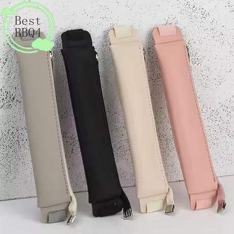 (BBQ4)Pu Leather Elastic Buckle Pencil Case Notebook Pen Bag Touch Screen Pen Cover