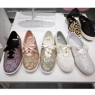 Keds Co-Branded Wedding Shoes Silk Laces Low-Top Flashing Lace-Up Shoes Designer Niche Casual All-Match Girl Wedding Shoes