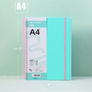 A4ใหญ่สมุดโน้ตปกแข็งเข้าห่วงตาราง/ไดอารี่เรียงรายสำหรับออฟฟิศและโรงเรียน240หน้า