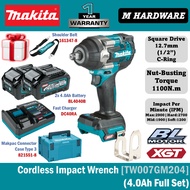 MAKITA 40Vmax Cordless Impact Wrench 12.7mm (1/2") 1150N.m TW007GM204 / TW007GD202 / TW007GZ / TW007