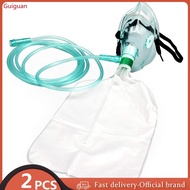 【Philippine cod】 2 Pack Adult Non-Rebreather Oxygen Mask with 7 Foot Tubing &amp; Reservoir Bag  Size