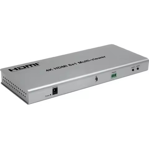 4K HDMI 8x1 Multi-viewer Switcher 2 6 8 In 1 Out Seamless Switch 4x1 Quad Multi Viewer 4 Channel Scr