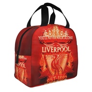 Liverpool F C Lunch Bag Lunch Box Bag Insulated Fashion Tote Bag Lunch Bag for Kids and Adults