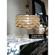 Modern crystal pendant lamp, minimalist chandelier, GOLD 9527 luxury