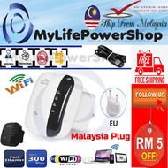 🇲🇾WIRELESS NETWORK REPEATER WIFI SIGNAL AMPLIFIER SMALL GIMMICK ROUTER EXTENDER 300M LAUNCH ENHANCEM