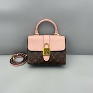 LV路易威登 locky bb鎖頭包粉色 肩背包 手提包