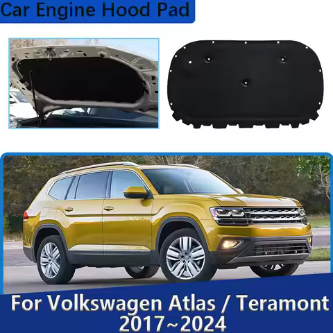 Front Engine Hood Pad For Volkswagen Atlas Teramont MK1 2017-2024 Car Sound Heat Insulation Cotton M