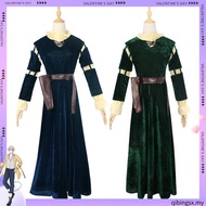 indian gown gown dress women enchanted dress Monster Shrek COS Fiona Princess cosplay Green Dress St