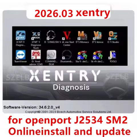 2026.03 xentry Passthru Certificate DAS DTS Monaco Vediamo EPC WIS ASRA Starfinder For openport 2.0/