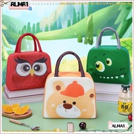 ALMA Cartoon Lunch Bag, Portable Non-woven Fabric Insulated Lunch Box Bags,  Lunch Box Accessories Thermal Bag Tote Food Small Cooler Bag