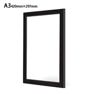 gWExMRrI Ikea Flat A3 A4 Black Picture Frame Composite Wood with Shatterproof Glass Horizontal/Verti