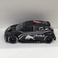IXO 1/18 PEUGEOT 208 T16 Logo Traffic Jam Model Alloy No Door Opening No Steering Tail Paint Surface