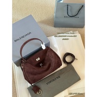 Balenciaga [Original Order Level] Ready Stock High Version New Style B rodeo rodeo Leather Portable 