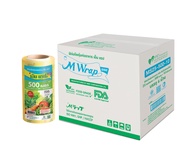ซีนแรปอาหาร ยกลัง M Wrap Save ม้วนใหญ่ หน้ากว้าง 20 - 45 ซม.ยาว 500 ม. หนา 10 ไมครอน
