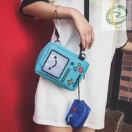 Ah8 Small Shoulder Bag For Women Adventure Time Game Boy Mini Crossbody Bag Cartoon Robot Plush Phon