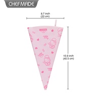 CHEFMADE Túi đựng bánh Hello Kitty Túi đựng bánh crepe Túi đựng bánh tái sử dụng Dụng cụ trang trí b