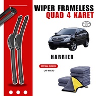Toyota Harrier 1997-2013 Quad Car Windshield Wiper Free Microfiber Cloth