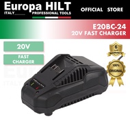 Europa Hilt E20BC-24 20V Lithium Ion Li-ion 2.0Ah 4.0Ah Battery Fast Charger